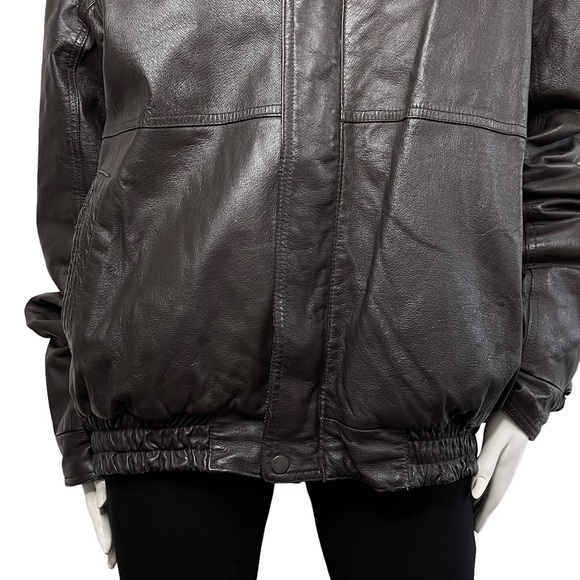 Vintage Brown Leather Jacket - Picture 7 of 15